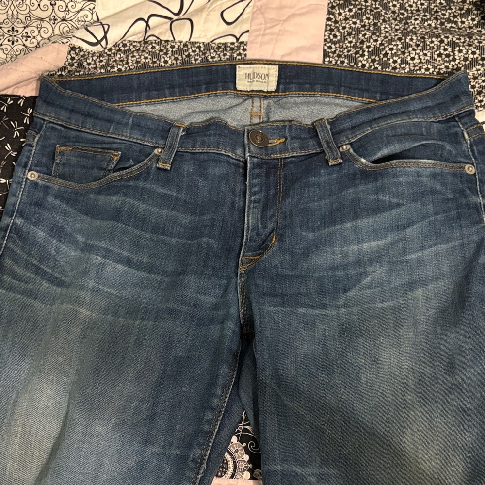 Hudson Jeans Straight Leg Dark Blue Wash Women's Jeans